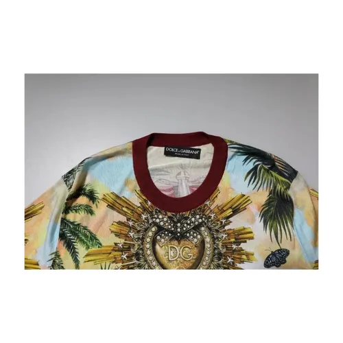 Jungle Print Silk Pullover Sweater - Dolce & Gabbana - Modalova