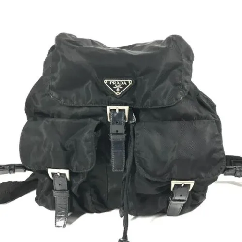 Pre-owned Leather Backpack - Prada Vintage - Modalova