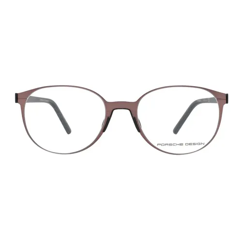 Burgundy Round Metal Optical Frames - Porsche Design - Modalova
