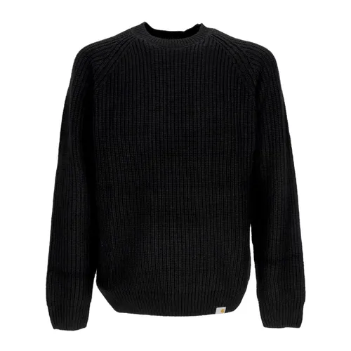 Black Ribbed Crew-Neck Sweater - Carhartt Wip - Modalova