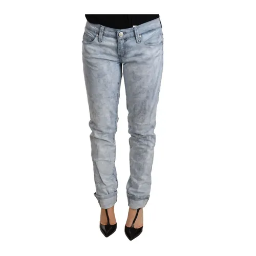 Folded Hem Denim Trouser - Acht - Modalova