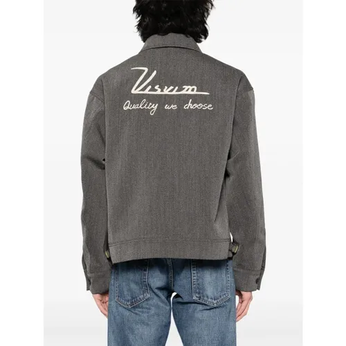 Charcoal Grey Zip-Front Jacket - visvim - Modalova