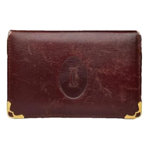 Pre-owned Leather Wallet - Cartier Vintage - Modalova