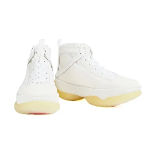 Logo Mid-Top White Sneakers - Alexander Wang - Modalova