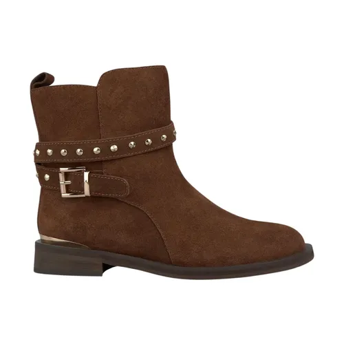 Flat bootie studs details - Alma EN Pena - Modalova