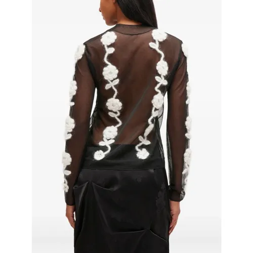 Flower Crochet Turtleneck - Ganni - Modalova