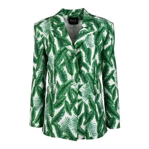 Elegant Jacket in Polyester Elastane Blend - Giulia N Couture - Modalova