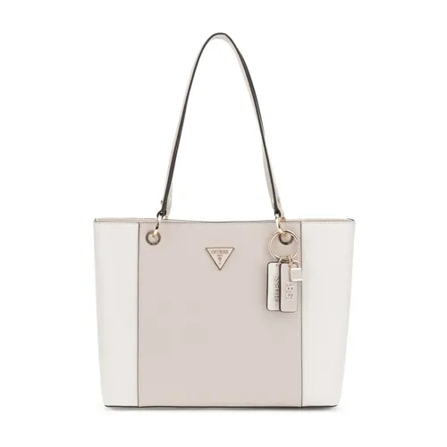 Small Satchel Bag Off White/Taupe - Guess - Modalova