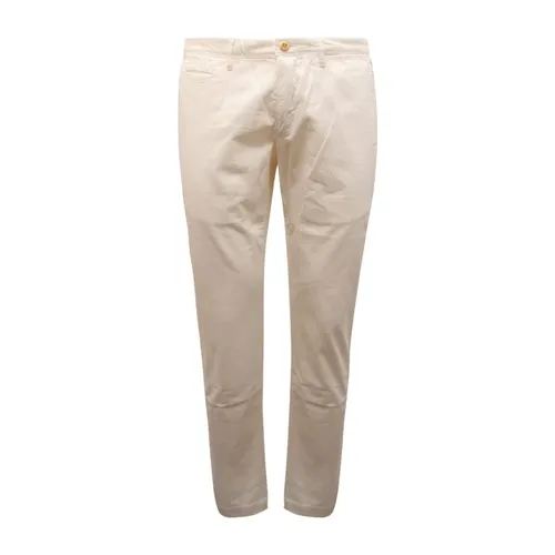 White Trousers Made in Italy - Siviglia - Modalova