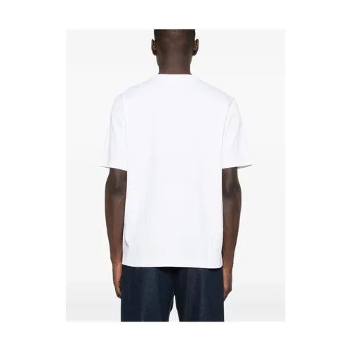White Fox Print Crew Neck T-shirt - Maison Kitsuné - Modalova