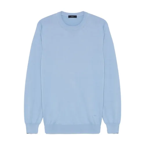 Deep Blue Stylish Sweatshirt for Men - Fay - Modalova