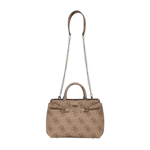 Chic Printed Handbag with Zip Closure - Guess - Modalova