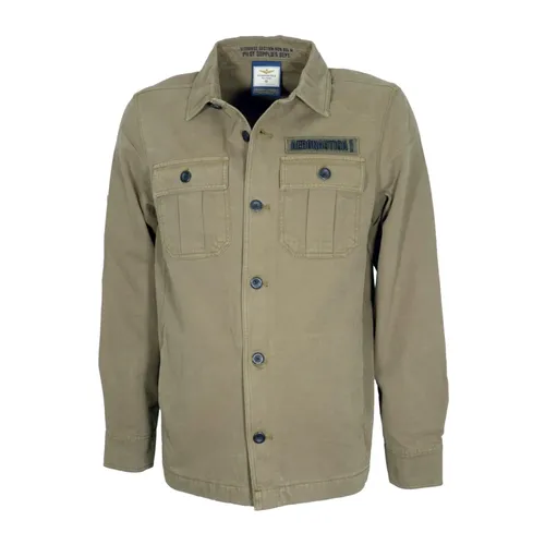 Ac0036Uct04233 Camicia Giacca in Twill - Aeronautica Militare - Modalova