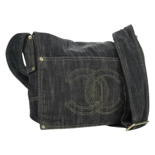 Pre-owned Vintage Canvas Shoulder Bag - Chanel Vintage - Modalova