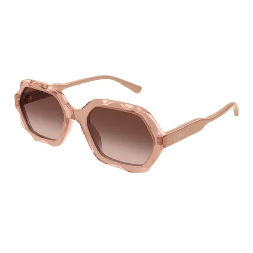 Gafas de sol hexagonales vintage de acetato - Chloé - Modalova