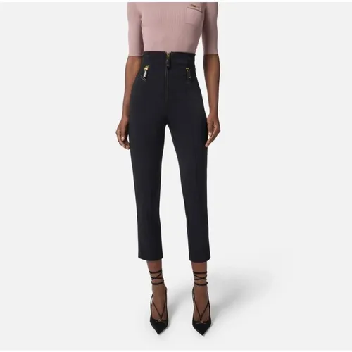 Cropped Trousers - Elisabetta Franchi - Modalova