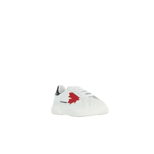 White Low Top Sneakers - Dsquared2 - Modalova