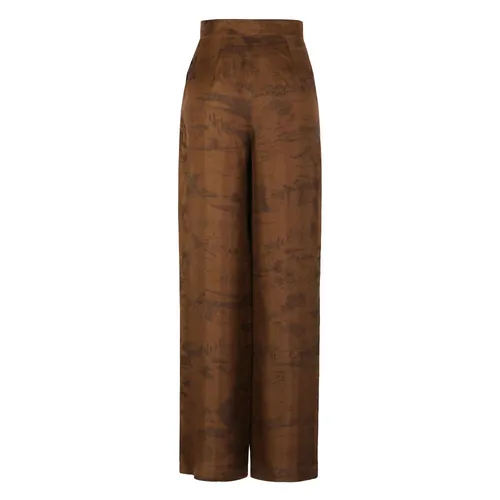 Silk Trousers - Max Mara Studio - Modalova
