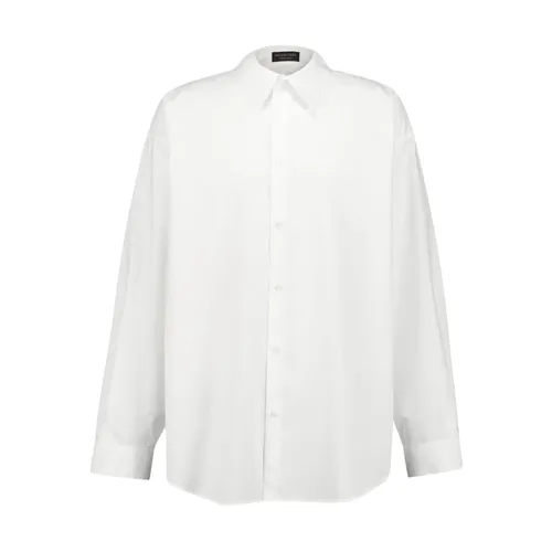 White Cotton Poplin Shirt - Balenciaga - Modalova