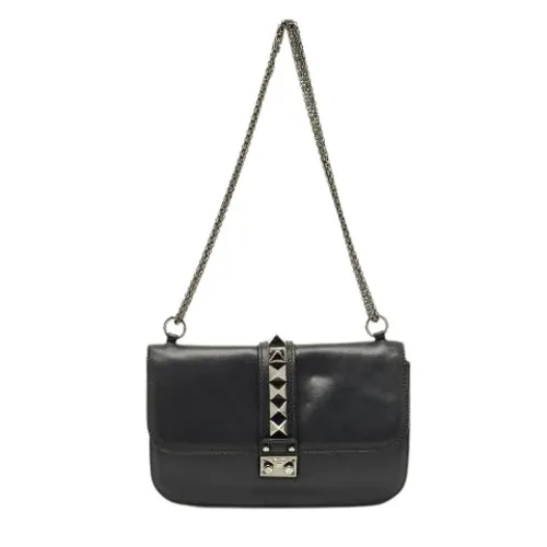 Pre-owned Leather Shoulder Bag - Valentino Vintage - Modalova