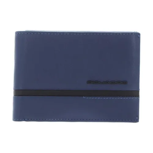 Blue Men's Wallet with Document Holder - Piquadro - Modalova