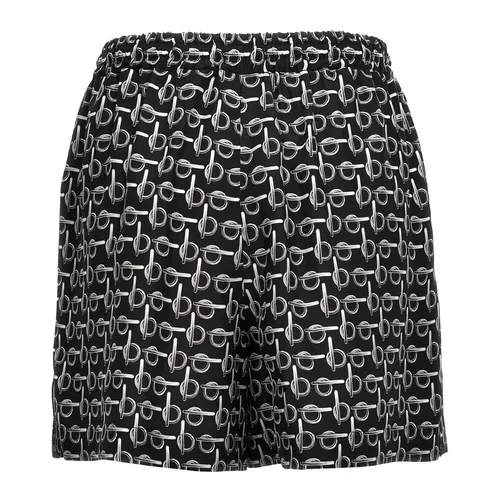 Printed Silk Shorts - Burberry - Modalova