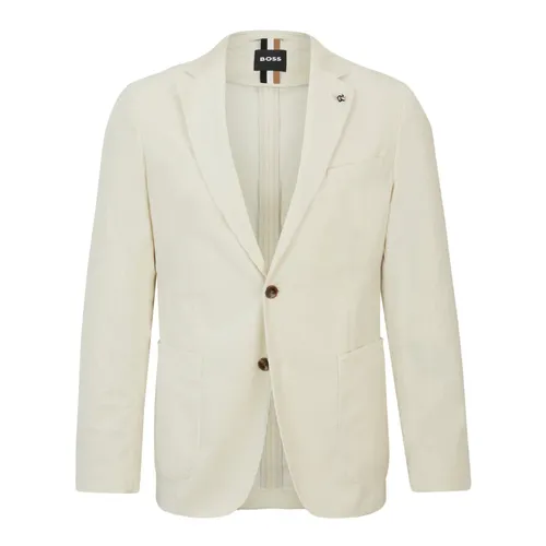 Slim Fit Jacket with Micro Pattern - Hugo - Modalova