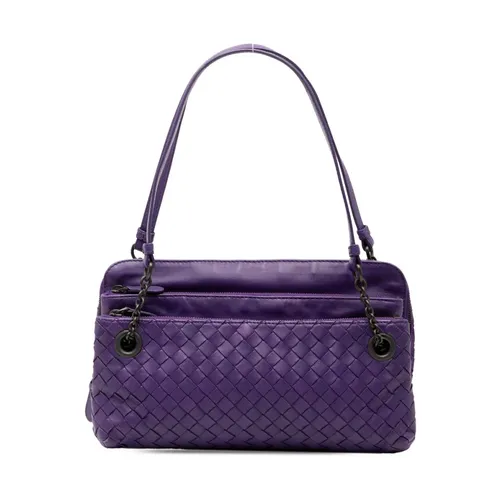 Pre-owned Woven Leather Shoulder Bag - Bottega Veneta Vintage - Modalova