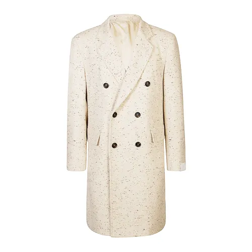 Double-Breasted Cashmere Coat - Eleventy - Modalova