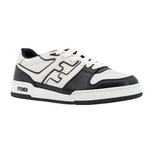Black Sneakers with Logo Patch - Fendi - Modalova