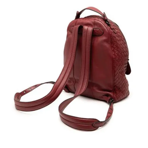 Pre-owned Leather Backpack - Bottega Veneta Vintage - Modalova
