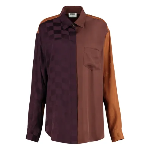 Silk Blend Shirt - Moschino - Modalova