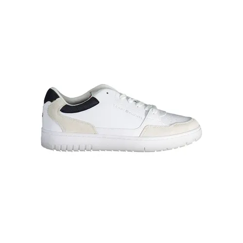 White Leather Sneaker - Tommy Hilfiger - Modalova