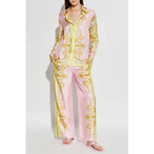 Silk Shirt - Versace - Modalova