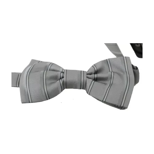 Adjustable Butterfly Bow Tie Light Gray - Dolce & Gabbana - Modalova