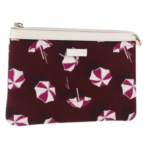 Pre-owned Canvas Clutch - Gucci Vintage - Modalova