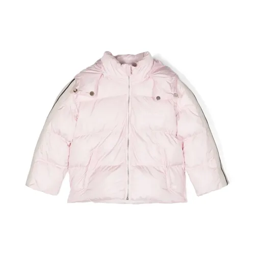 Hooded Puffer Jacket - Palm Angels - Modalova