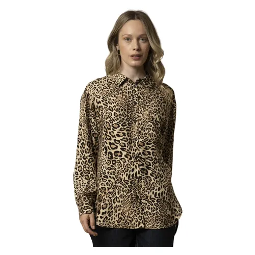 Leopard Print Long Sleeve Shirt - Kocca - Modalova