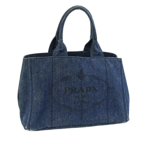 Pre-owned Denim Tote Bag - Prada Vintage - Modalova
