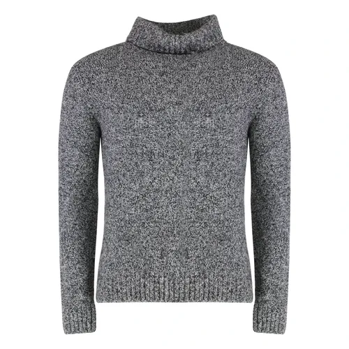 Heather Wool Cashmere Turtleneck Pullover - Moorer - Modalova