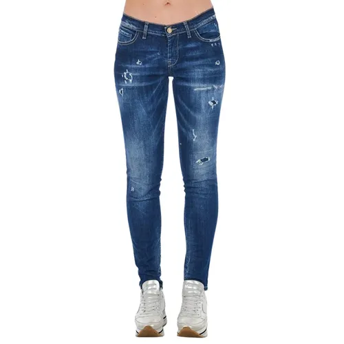 Vaqueros Skinny Denim Azul Mujer - Frankie Morello - Modalova