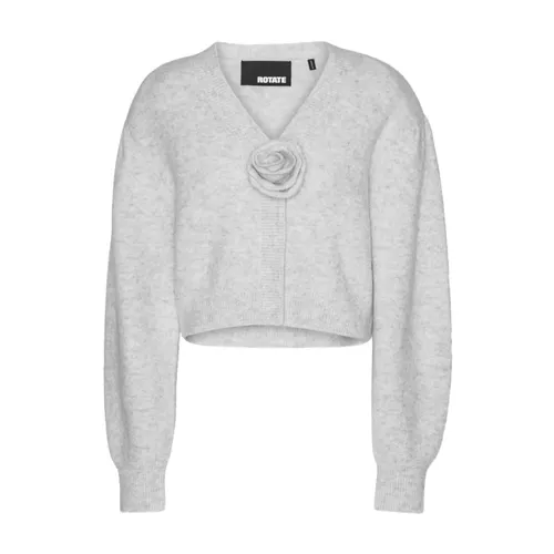 Bianco Wool Alpaca Sweater Aw25 - Rotate Birger Christensen - Modalova