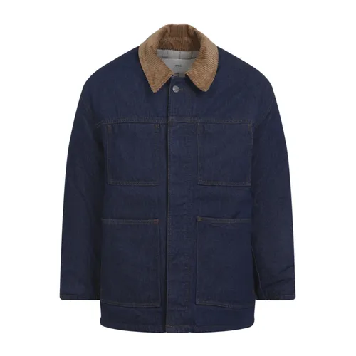 Jackets > Denim Jackets - - Ami Paris - Modalova