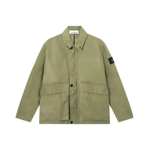 Button-up Shirt Jacket - Stone Island - Modalova