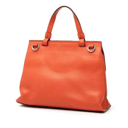 Pre-owned Leather Handbag - Gucci Vintage - Modalova