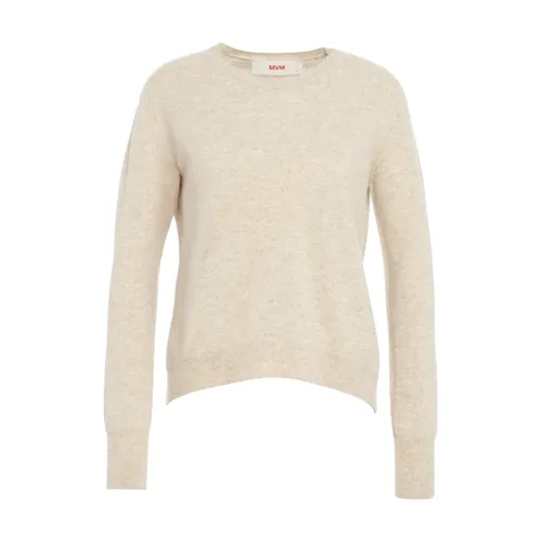 Beige Cashmere Sweater Aw25 - MVM - Modalova