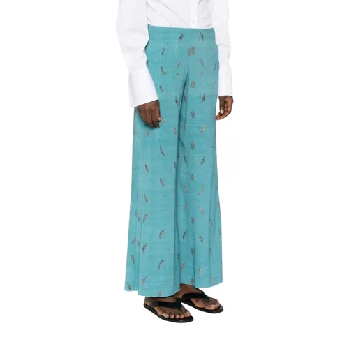 Printed Silk Trousers - Pierre-Louis Mascia - Modalova