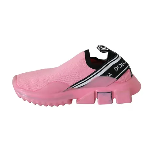 Knit Slip-On Sneaker - Dolce & Gabbana - Modalova