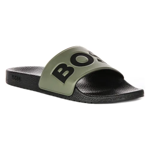 Green Slide Sandals for Men - Hugo - Modalova