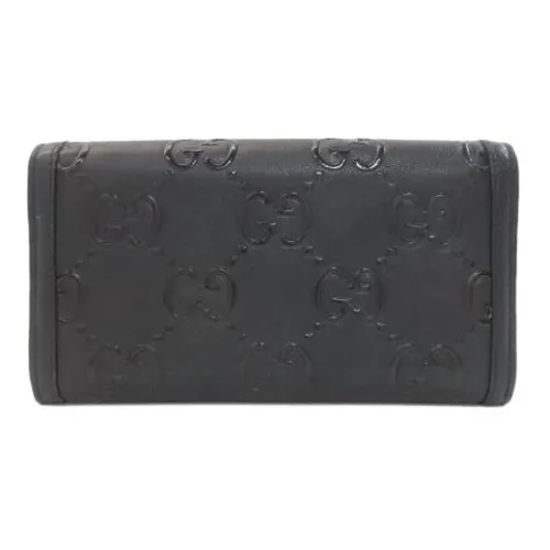 Pre-owned Leather Wallet - Gucci Vintage - Modalova